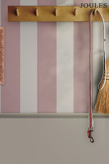 Joules Pink Harborough Stripe Wallpaper (N43565) | £48