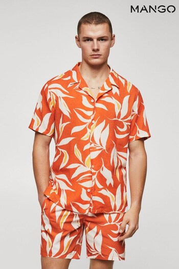 Mango Hawaiian Print Cotton Shirt (N43617) | £46
