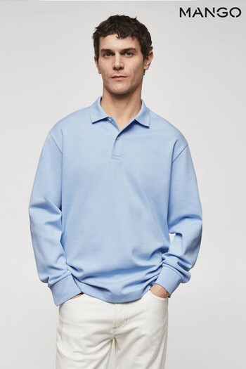 Mango Long Sleeves Cotton Polo Shirt (N43623) | £36