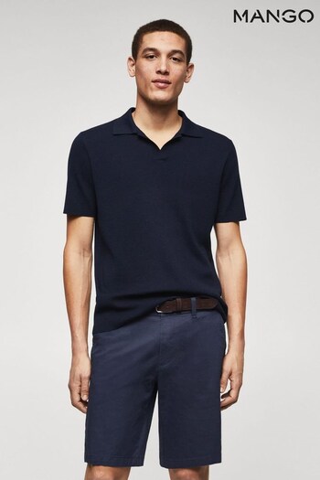Mango Fine-Knit Polo Shirt (N43638) | £36