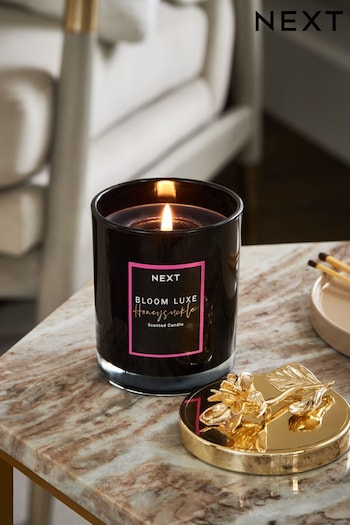 Black Bloom Luxe Honeysuckle Luxury Scented Candle (N43689) | £14