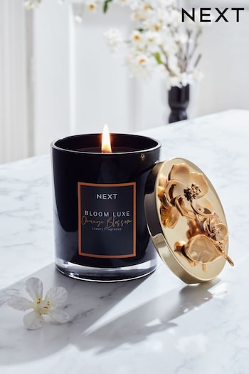Black Bloom Luxe Orange Blossom Scented Candle (N43690) | £14