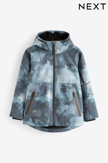 Grey/Blue Waterproof Fleece Lined Coat (3-17yrs) (N43744) | £38 - £48