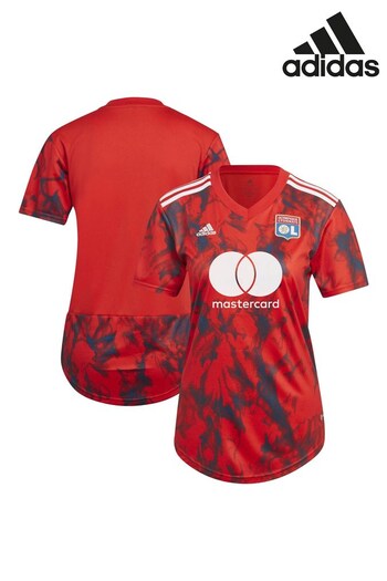 adidas Red Olympique Lyon Away Shirt 2022-23 (N43795) | £70