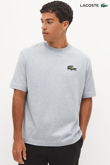 Lacoste Grey Croc Effect T-Shirt (N43851) | £65