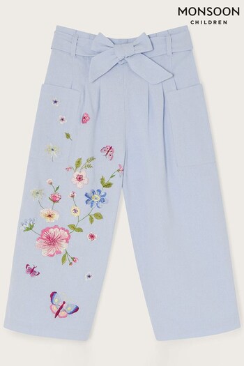Monsoon Blue Boutique Zena Paperbag Trousers Smalle (N43862) | £36 - £40