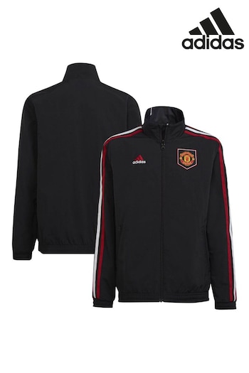 adidas Black Manchester United Reversible Anthem Jacket (N43894) | £80