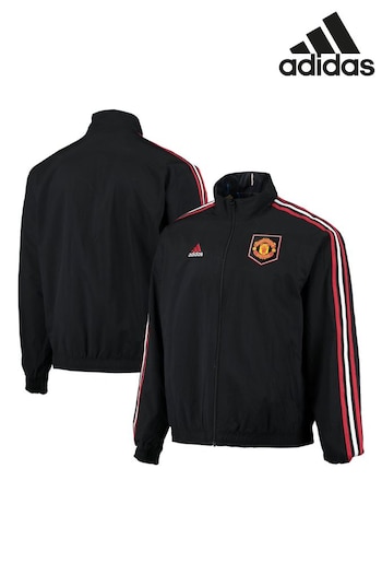 adidas Black Manchester United Reversible Anthem Jacket (N43901) | £100