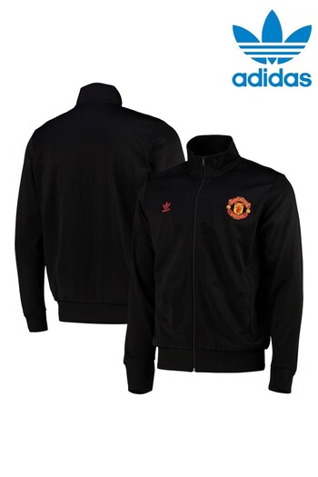 adidas Black Manchester United x Originals Essentials Track Jacket (N43909) | £63