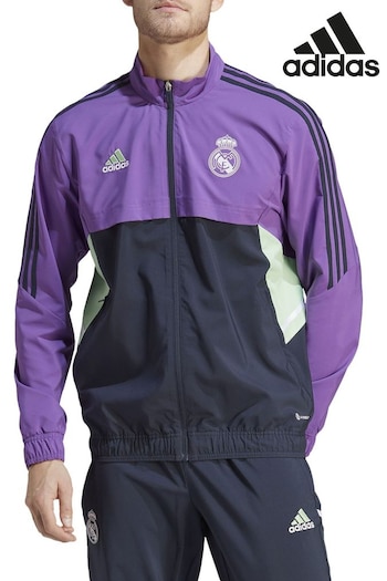 adidas Purple Real Madrid Training Presentation Jacket (N43929) | £75