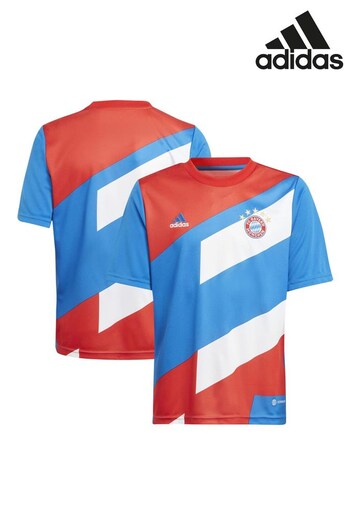 adidas Red FC Bayern Pre Match Shirt (N43938) | £40