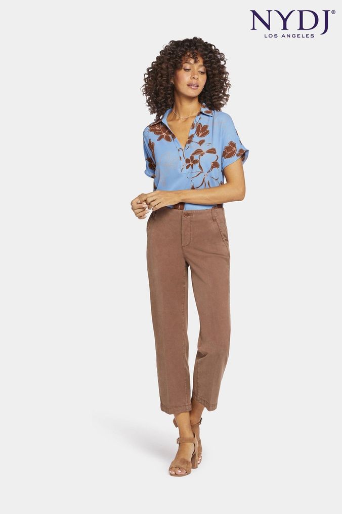 Nydj shop linen trousers