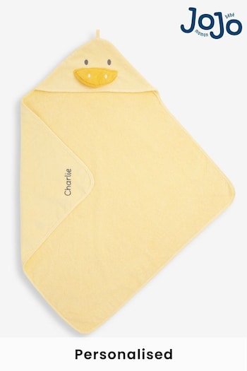 JoJo Maman Bébé Personalised Duck Hooded Towel (N44044) | £25.50