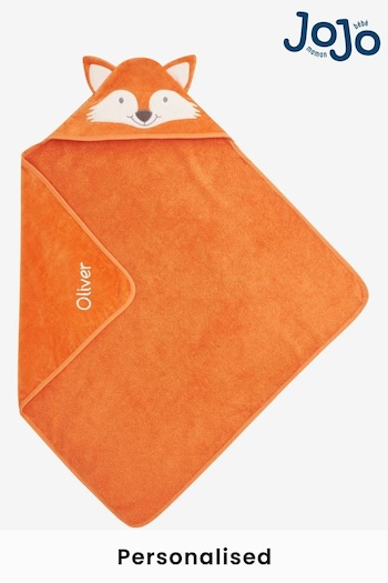 JoJo Maman Bébé Personalised Fox Hooded Towel (N44052) | £25.50