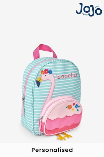JoJo Maman Bébé Flamingo Personalised Flamingo Backpack (N44058) | £28