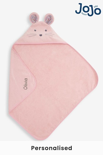 JoJo Maman Bébé Personalised Mouse Hooded Towel (N44062) | £25.50