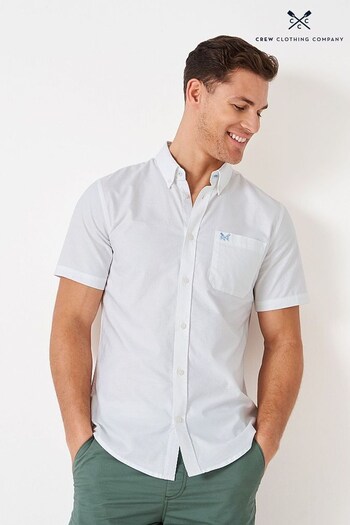 Crew Clothing Company White Cotton Classic Shirt (N44077) | £55