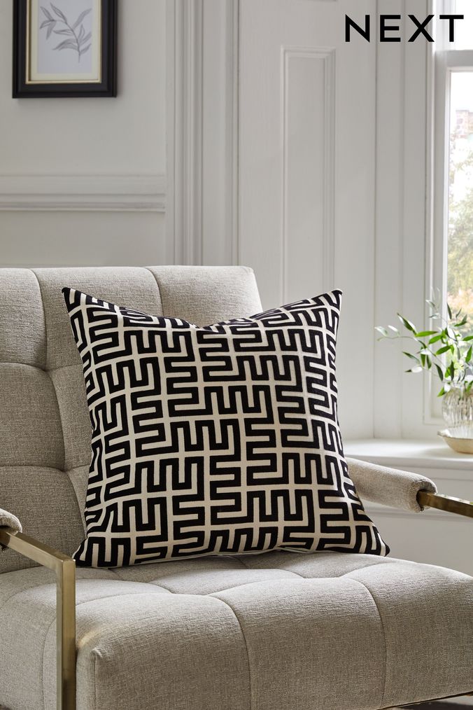 Black and hotsell white cushions next