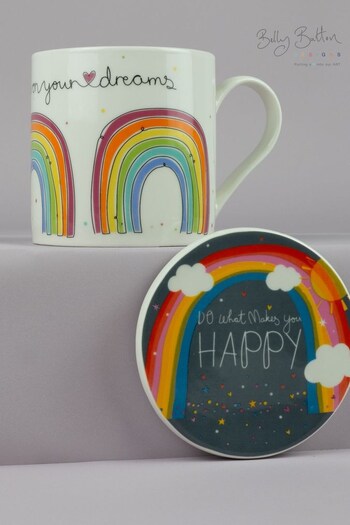 Belly Button Designs Rainbow Dreams Mug & Coaster Set (N44251) | £18