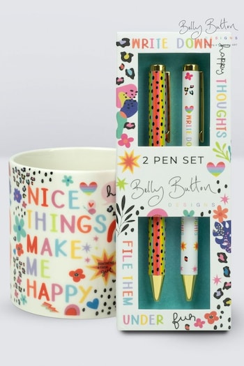 Belly Button Designs Electric Dreams Pen & Pen Pot Set (N44258) | £23