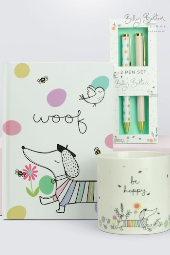 Belly Button Designs Jolie Sausage Dog Notebook Pen & Pot Set (N44259) | £32