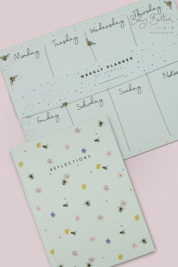 Belly Button Designs Bee A5 Notebook & Weekly Planner Set (N44272) | £18
