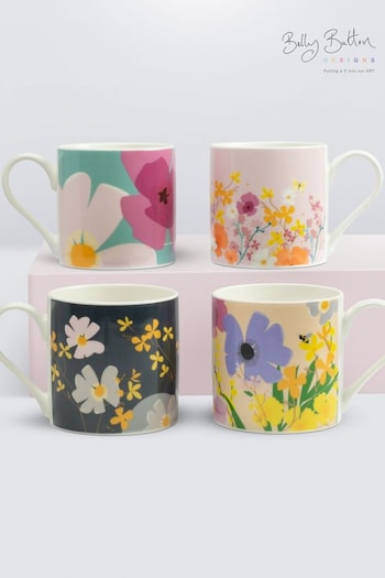 Belly Button Designs Meadow Set of 4 Mugs (N44274) | £40