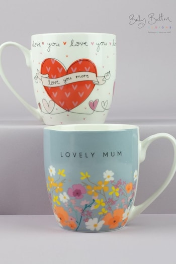 Belly Button Designs Lovely Mum - Tulip Shaped 2 Mug Set (N44275) | £28