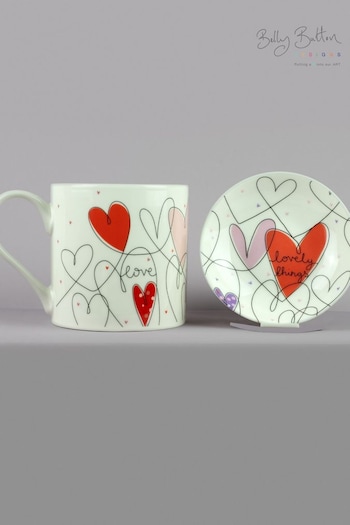 Belly Button Designs Mobius Hearts Trinket Dish & Mug Set (N44281) | £21