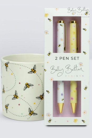 Belly Button Designs Yellow Bee Pen & Pot Set (N44286) | £23