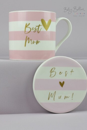 Belly Button Designs Best Mum Mug & Coaster Set (N44290) | £18