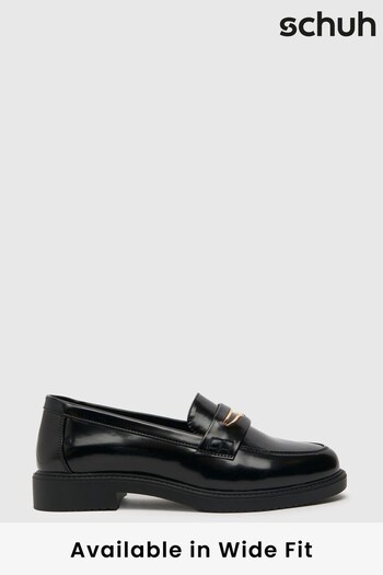 Schuh Wide Fit Luther Patent Loafers (N44312) | £32