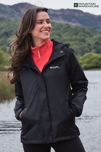 Mountain Warehouse Womens Torrent Lightweight Waterproof Black Jacket (N44379) | £54