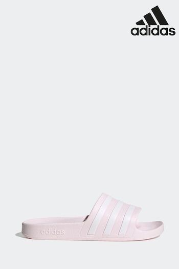 adidas cream Pink Adilette Aqua Slides (N44396) | £20
