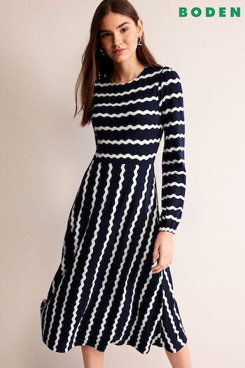 Boden Blue Camille Jersey Midi Dress (N44433) | £80