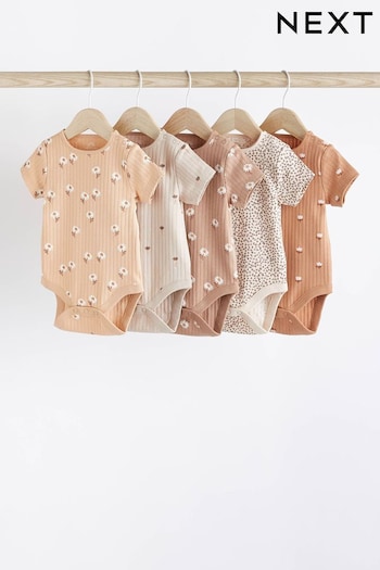 Neutral Baby Short Sleeve Bodysuits 5 Pack (N44438) | £16 - £18