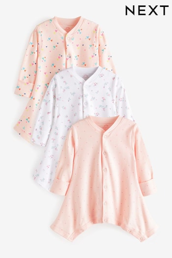Pink Hip Dysplasia Baby Sleepsuits 3 Pack (0-3yrs) (N44461) | £26 - £28