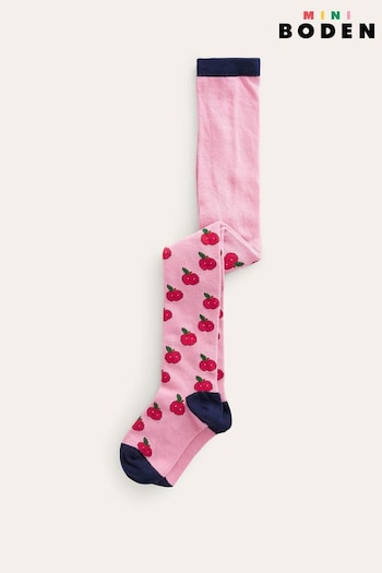 Boden Pink Patterned Tights (N44477) | £13