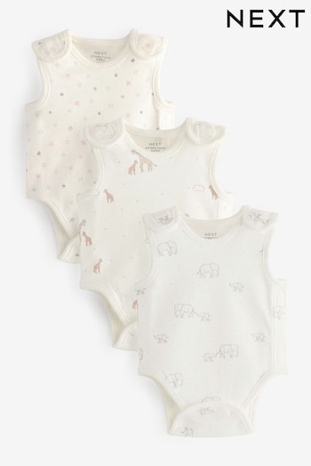 Neutral Character Premature Baby Bodysuits 3 Pack (N44481) | £11