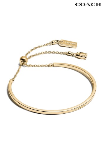 COACH Adjustable Pendant Bangle Bracelet (N44543) | £95