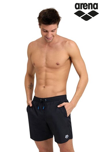 Arena Icons Mens Solid Beach Black Boxers (N44663) | £25