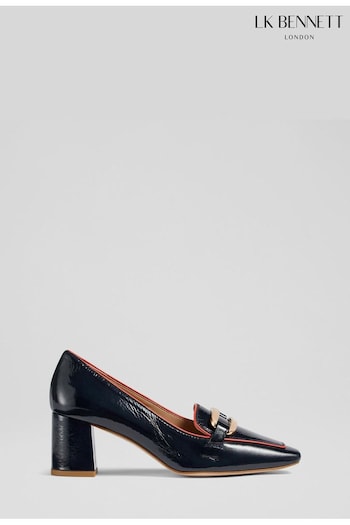LK Bennett Susanna Crinkle Patent Leather Courts (N44809) | £299