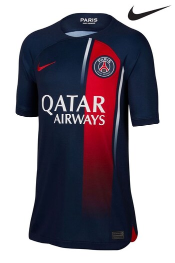 Nike Blue Jr. PSG 23/24 Stadium Home Football Shirt (N44841) | £60