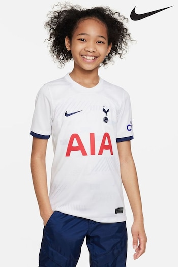 Nike door White Jr. Tottenhm Hotspur 23/24 Stadium Home Football Shirt (N44842) | £60