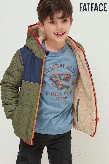 FatFace Green Reversible Quilted Jacket (N44854) | £45