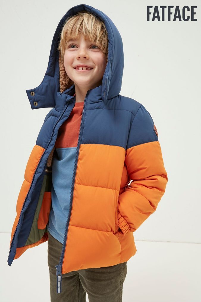 Buy Boys Orange Puffer Jackets Online Next UK