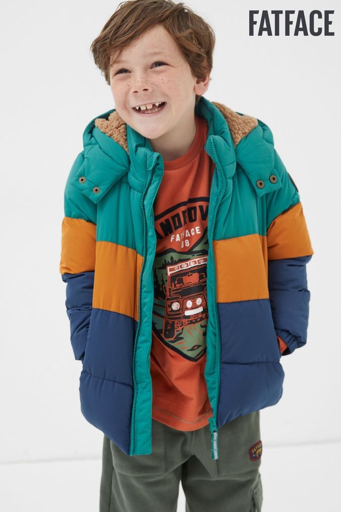 Fat face boys coats sale