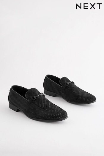 Black Jewelled Loafers (N44919) | £42