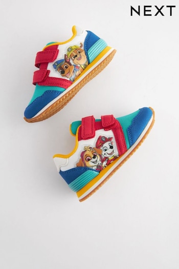 Paw Patrol Blue Colourblock Standard Fit (F) Double Strap Trainers (N45078) | £27 - £28