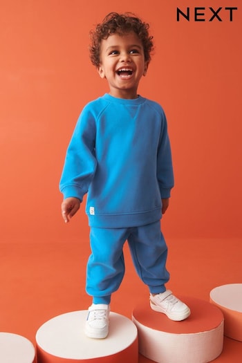 Cobalt Blue Sweatshirt and Joggers Oversized Soft Touch Jersey (3mths-7yrs) (N45209) | £15 - £19
